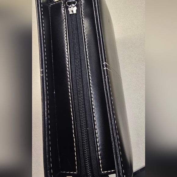 Kate Spade New York Black Leather Shoulder Bag Purse Handbag - Picture 9 of 15